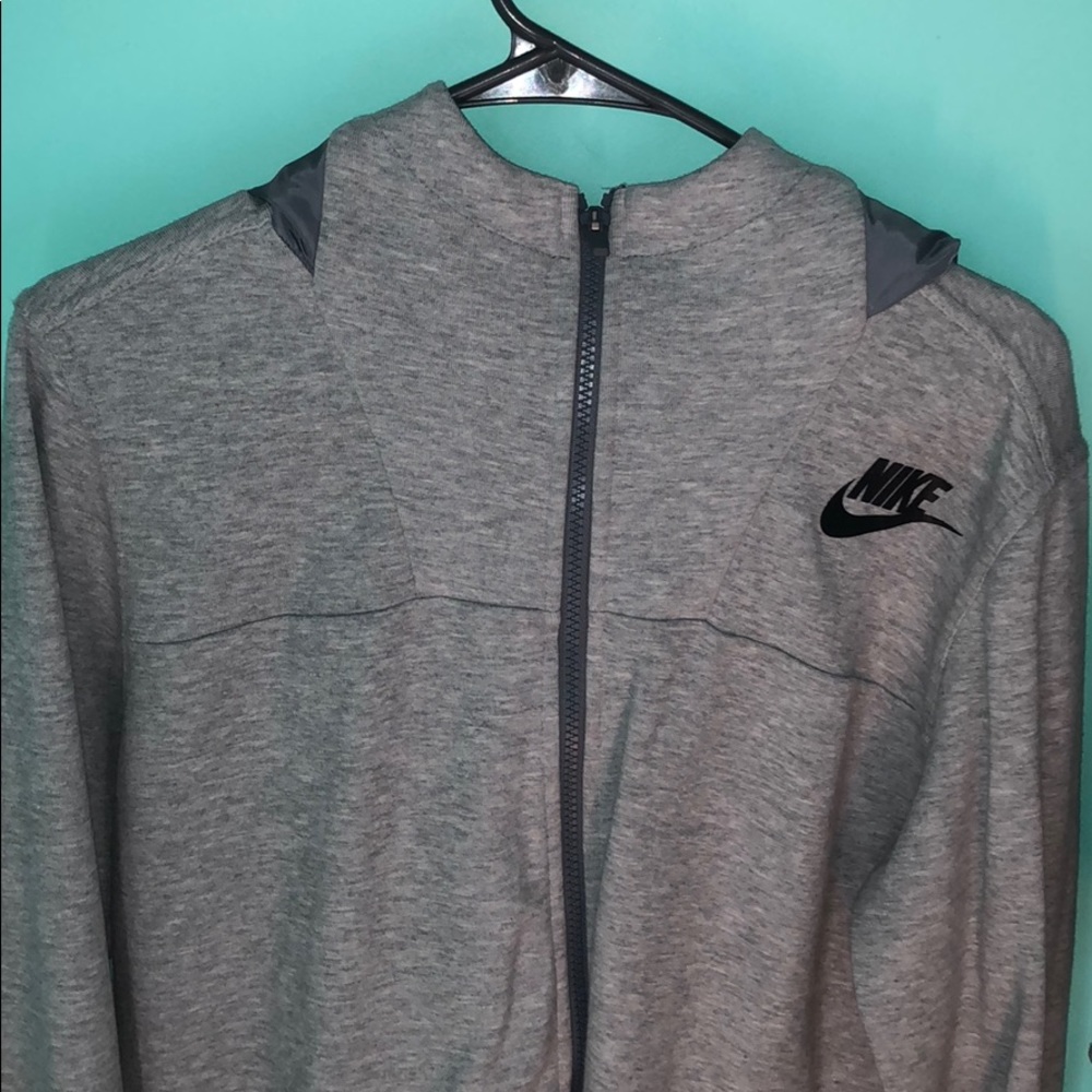 Grey Nike Zip-Up